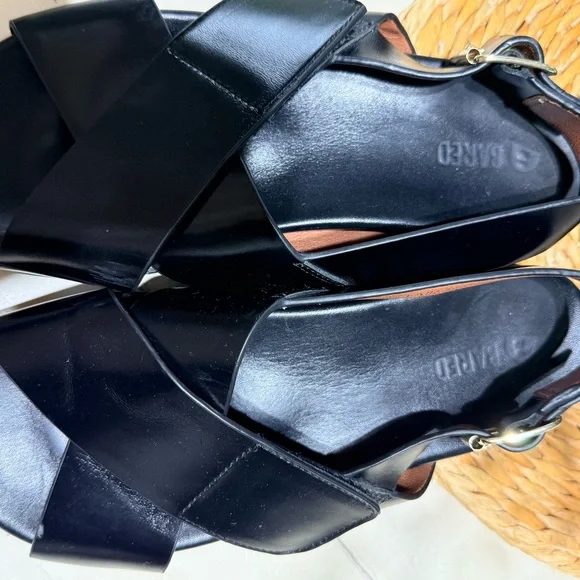 Bared footwear Black Leather Crisscross Sandals - Picture 5 of 7
